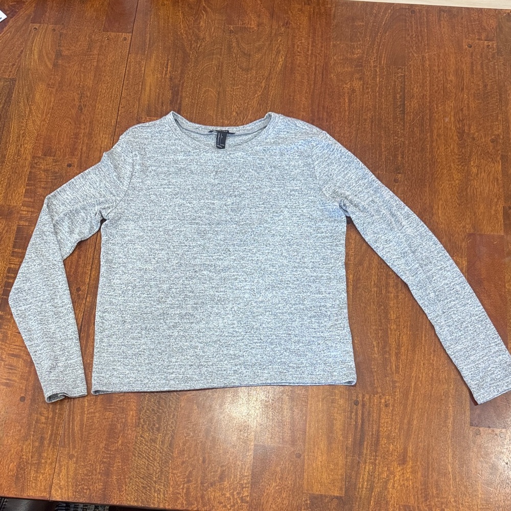 Forever 21 Heather Gray Long Sleeve Top
